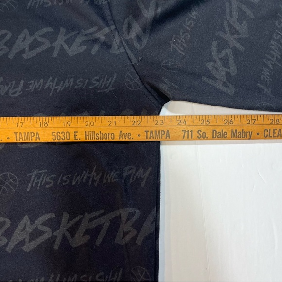 Vtg NBA Black Men’s Hoodie “Respect The Game” Pullover Basketball Sz Large - Picture 9 of 10